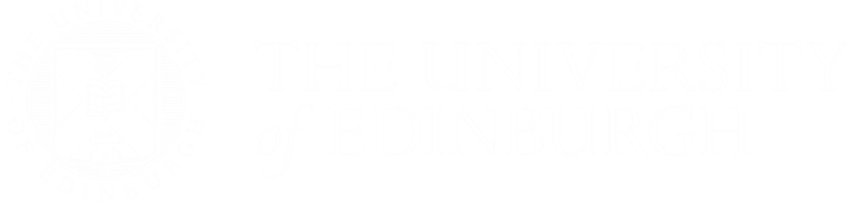 University of Edinburgh logo, linking on click to the website of the University of Edinburgh.